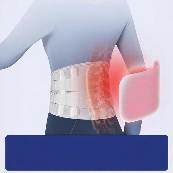 Adjustable Back Support Belt in Gray - Picture 3 of 5